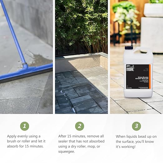 MORE® High-Gloss Stone Sealer
