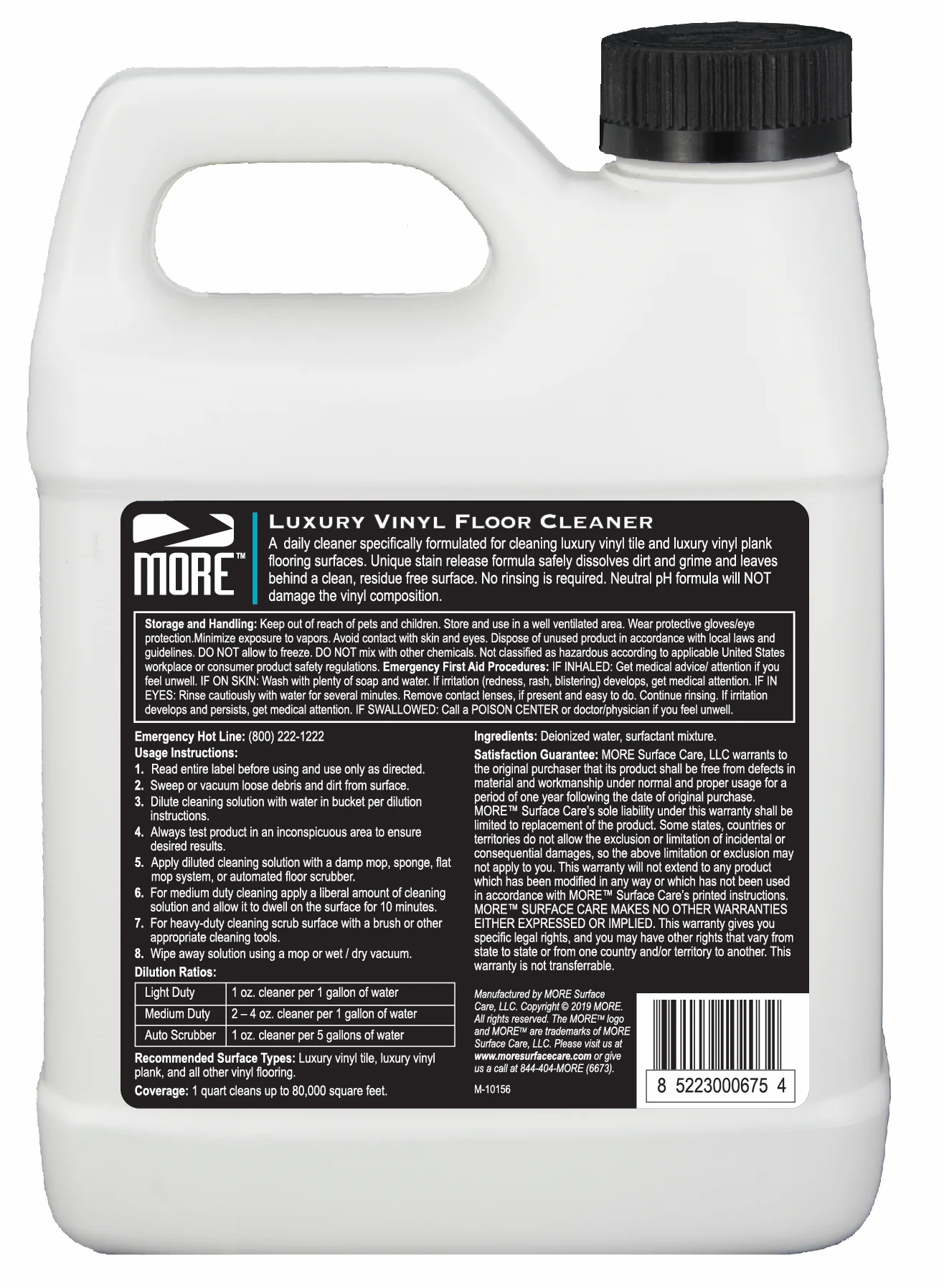 MORE® Luxury Vinyl Floor Cleaner
