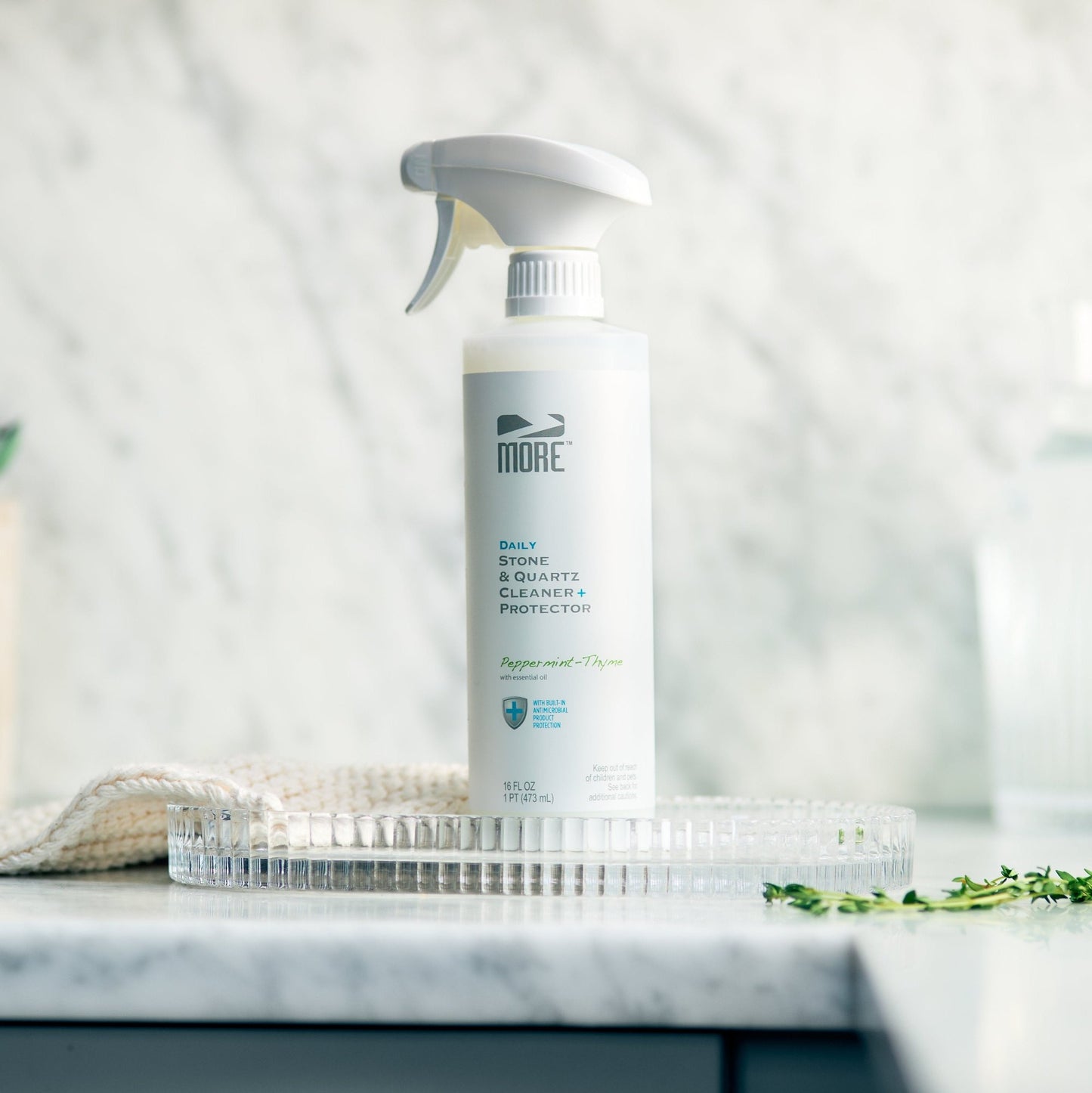 MORE Stone & Quartz Cleaner & Antimicrobial Protector, Peppermint