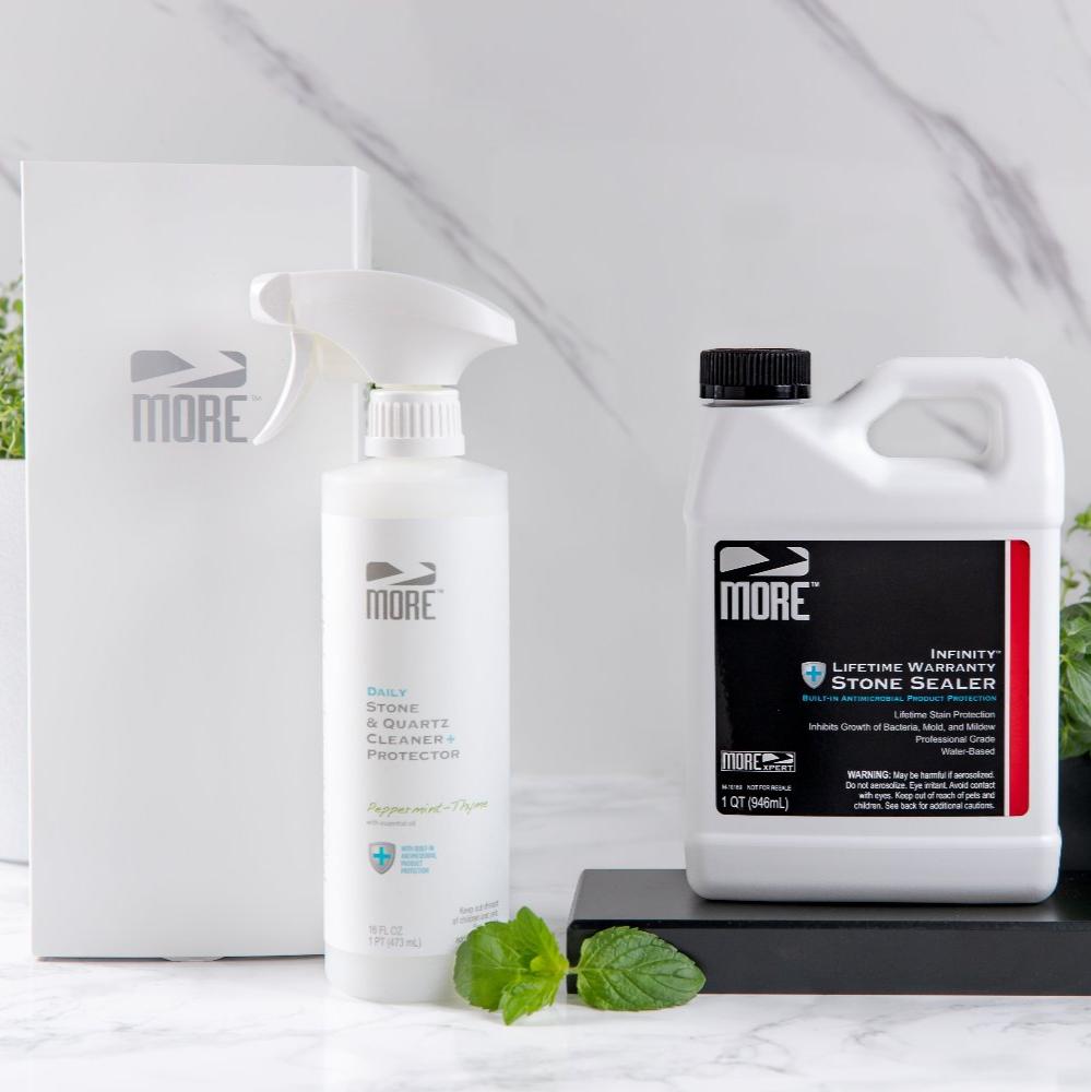 MORE® Infinity® Lifetime Warranty Stone Sealer – MORE Surface Care