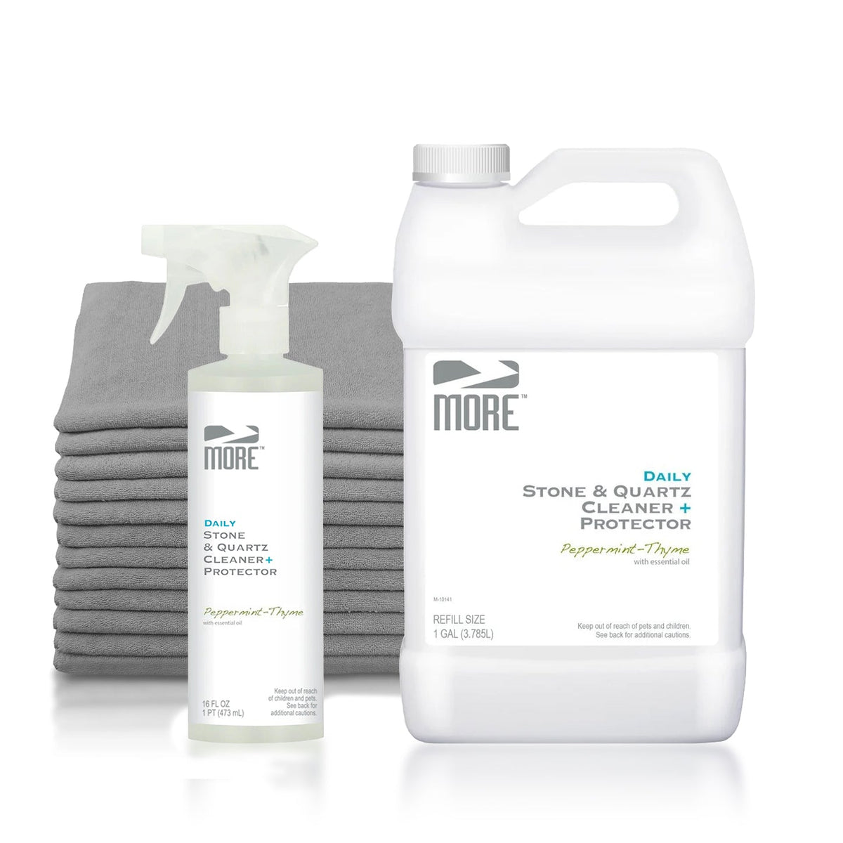 Daily Countertop Cleaning Kit – Peppermint & Thyme, No Additional Cleaner, Add Towel Pack (CT-03-0002)