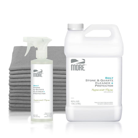 Daily Countertop Cleaning Kit – Peppermint & Thyme, No Additional Cleaner, Add Towel Pack (CT-03-0002)