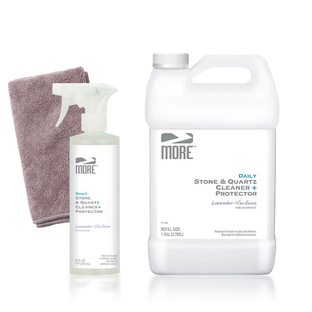 Daily Countertop Cleaning Kit – Lavender Verbena, No Additional Cleaner, Single Towel (CT-03-0005)