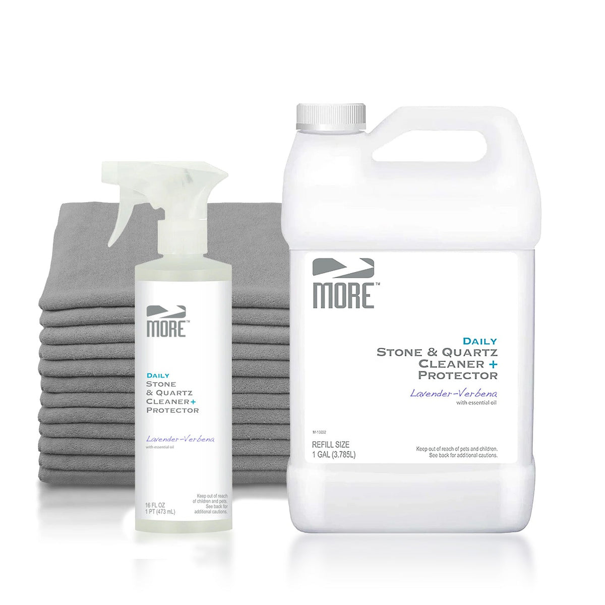 Daily Countertop Cleaning Kit – Lavender Verbena, No Additional Cleaner, Add Towel Pack (CT-03-0006)