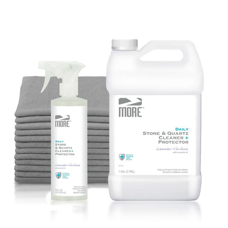 Antimicrobial Daily Countertop Cleaning Kit – Lavender Verbena, No Additional Cleaner, Add Towel Pack (CT-03-0014)