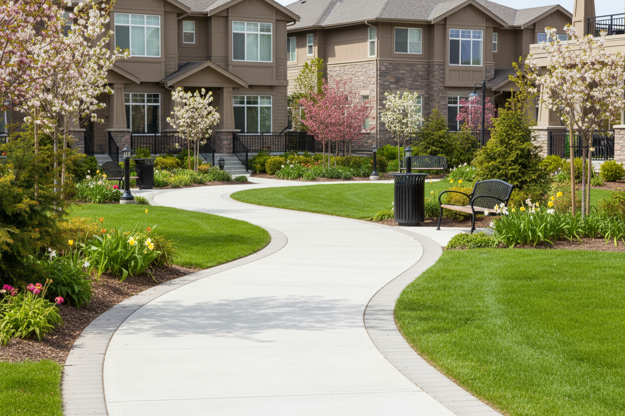 HOA common way walkway area