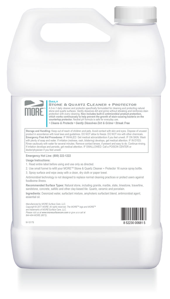 MORE® Stone & Quartz Cleaner w/Antimicrobial Protection MORE Surface Care