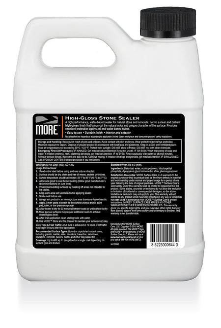 MOREâ„¢ High-Gloss Stone Sealer - MORE Surface Care