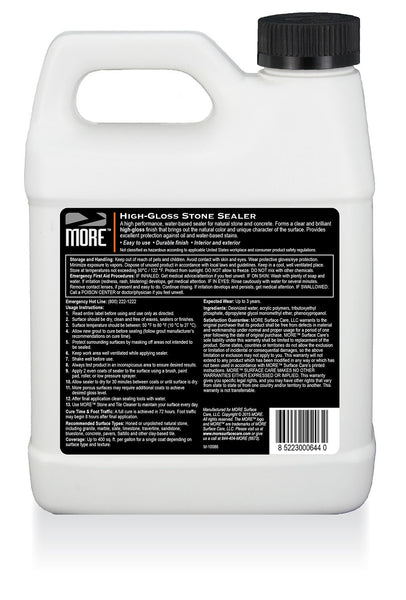 MORE™ High-Gloss Stone Sealer - MORE Surface Care