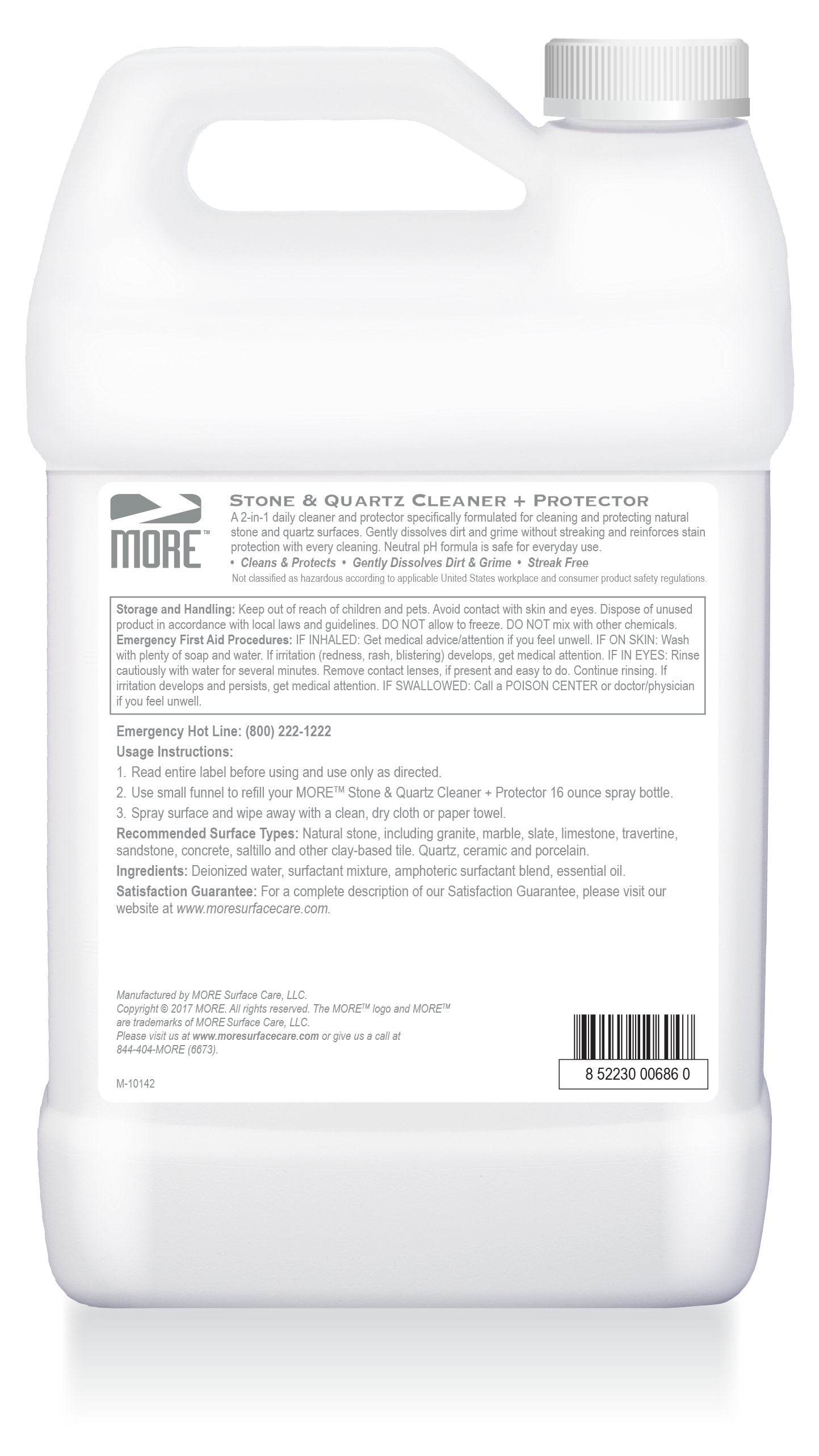 MORE™ Stone & Quartz Cleaner + Protector - MORE Surface Care