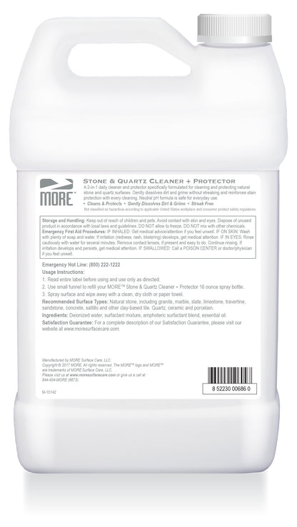 MORE™ Stone & Quartz Cleaner + Protector - MORE Surface Care